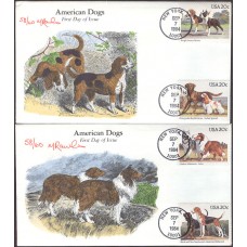 #2098-2101 Dogs Rawlins FDC Set