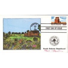 #2403 North Dakota Statehood Rawlins FDC