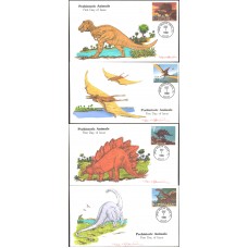 #2422-25 Dinosaurs Rawlins FDC Set