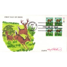 #2479 Fawn Plate Rawlins FDC