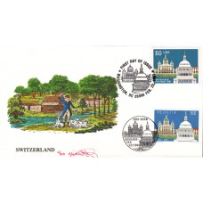 #2532 Founding of Switzerland Joint Rawlins FDC