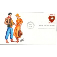 #2814C Love - Dove Ray FDC