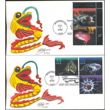 #3439-43 Deep Sea Creatures Ray FDC Set