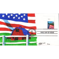 #3449 Flag Over Farm Ray FDC