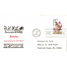 #2301 Bobwhite Quail Reid FDC