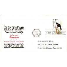 #2303 Red-winged Blackbird Reid FDC