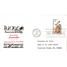 #2305 Black-tailed Jack Rabbit Reid FDC