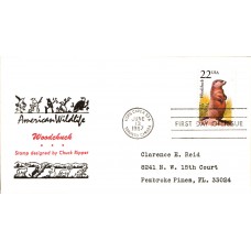 #2307 Woodchuck Reid FDC