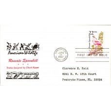 #2308 Roseate Spoonbill Reid FDC