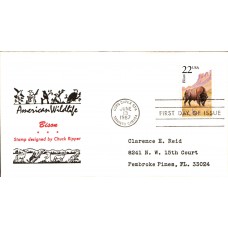 #2320 American Bison Reid FDC