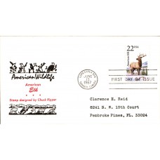 #2328 American Elk Reid FDC