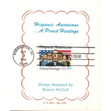 #2103 Hispanic Americans Reid Maxi FDC