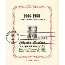 #2180 Chester Carlson Reid Maxi FDC