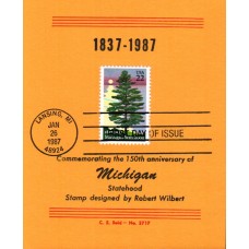 #2246 Michigan Statehood Reid Maxi FDC