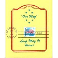 #2278 Flag and Clouds Reid Maxi FDC