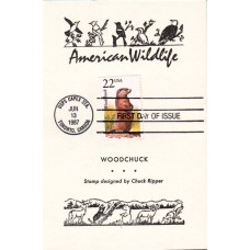 #2307 Woodchuck Reid Maxi FDC