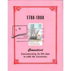 #2340 Connecticut Statehood Reid Maxi FDC