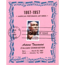 #2411 Arturo Toscanini Reid Maxi FDC