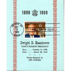 #2513 Dwight D. Eisenhower Reid Maxi FDC