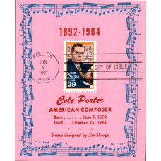 #2550 Cole Porter Reid Maxi FDC