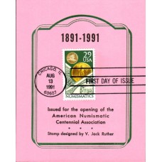 #2558 Numismatics Reid Maxi FDC