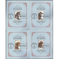 #2976-79 Carousel Horses Reid Maxi FDC Set