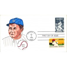 #2046 Babe Ruth Combo Ricale FDC