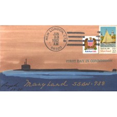 USS Maryland SSBN738 1992 Rogak Sub Cover