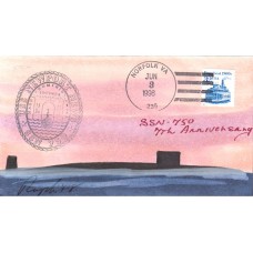 USS Newport News SSN750 1996 Rogak Sub Cover