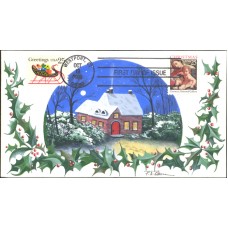 #2427-28 Christmas 1989 Roman FDC