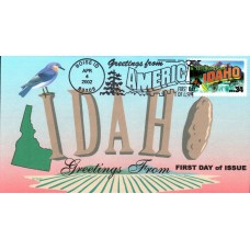 #3572 Greetings From Idaho Romp FDC