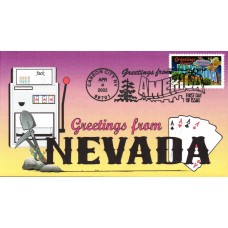 #3588 Greetings From Nevada Romp FDC