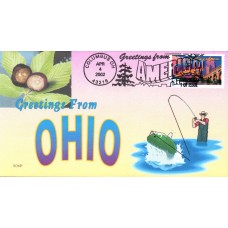 #3595 Greetings From Ohio Romp FDC