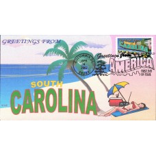 #3600 Greetings From South Carolina Romp FDC