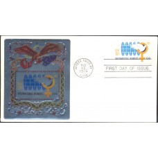 #1571 International Women's Year Ross Foil FDC