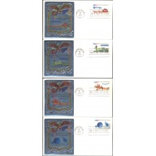 #1572-75 Postal Service Ross Foil FDC Set