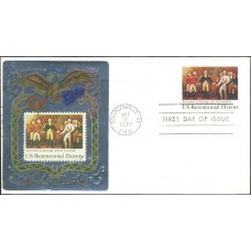 #1728 Surrender at Saratoga Ross Foil FDC