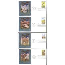 #1921-24 Wildlife Habitats Ross Foil FDC Set