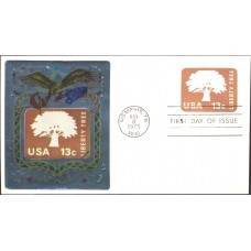 #U576 Liberty Tree Ross Foil FDC