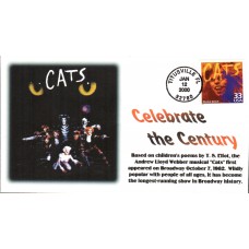 #3190b Musical CATS RRAGS FDC