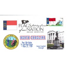 #4311 FOON: North Carolina Flag Sand Key FDC