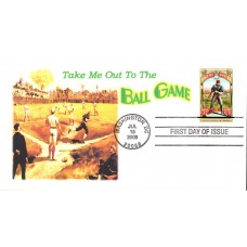 #4341 Take Me Out to the Ballgame Sand Key FDC