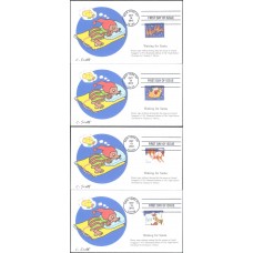 #4712-15 Santa and Sleigh Scott FDC Set