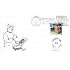 #3183l Crossword Puzzle Shadow FDC