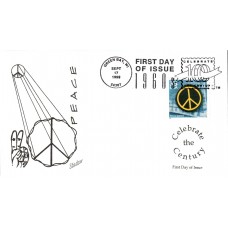 #3188m Peace Symbol Shadow FDC