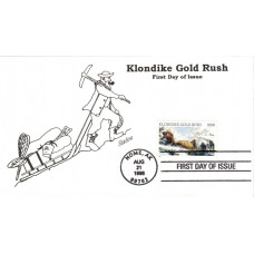 #3235 Klondike Gold Rush Shadow FDC