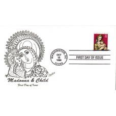 #3244 Madonna and Child Shadow FDC