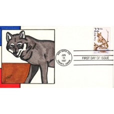 #2322 Gray Wolf Skat FDC