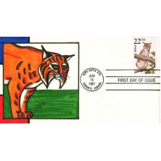 #2332 Bobcat Skat FDC