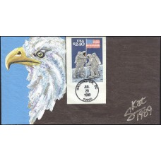 #2419 First Moon Landing Skat FDC